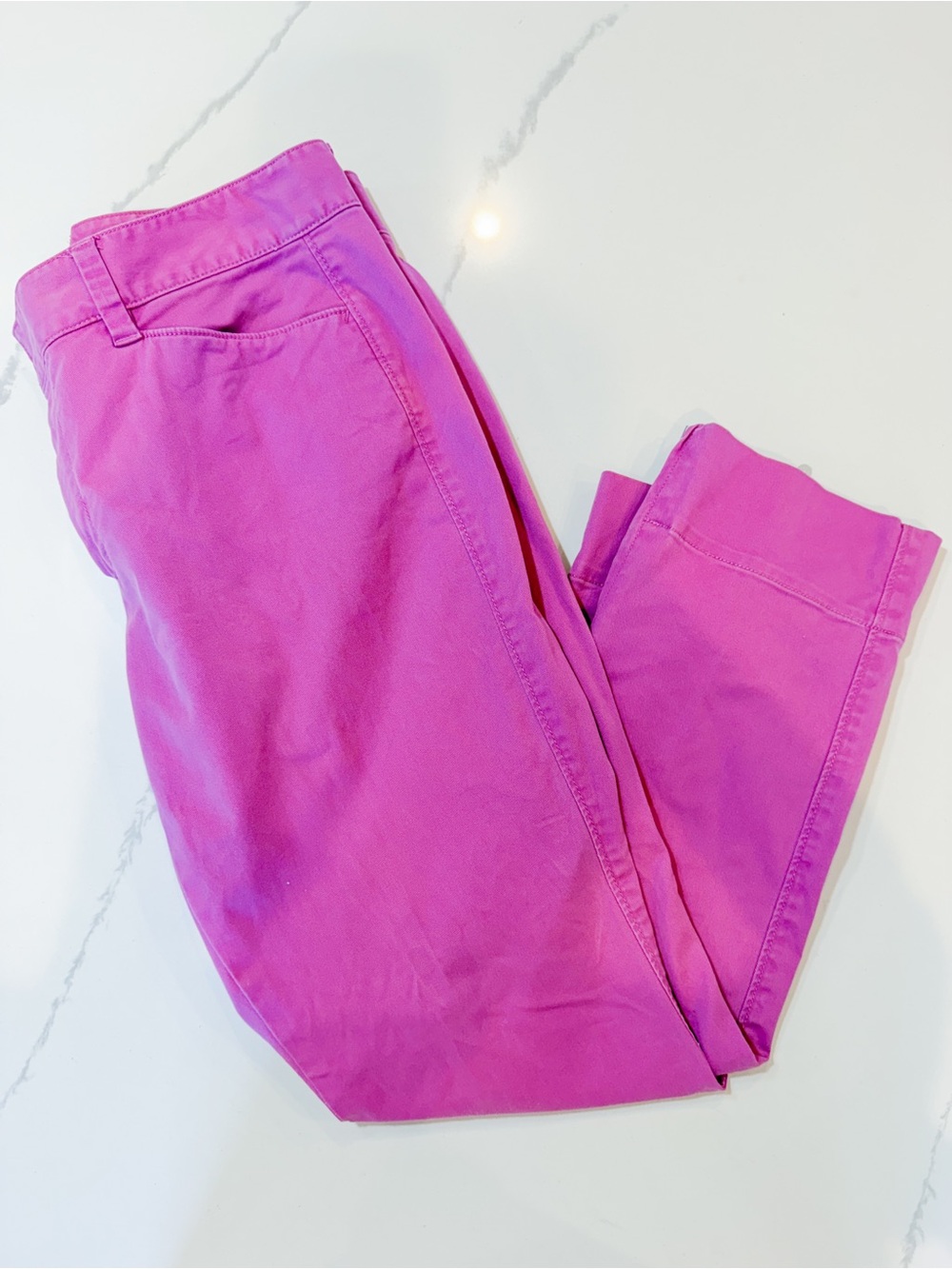 LOFT Pink Cropped Ankle Pants